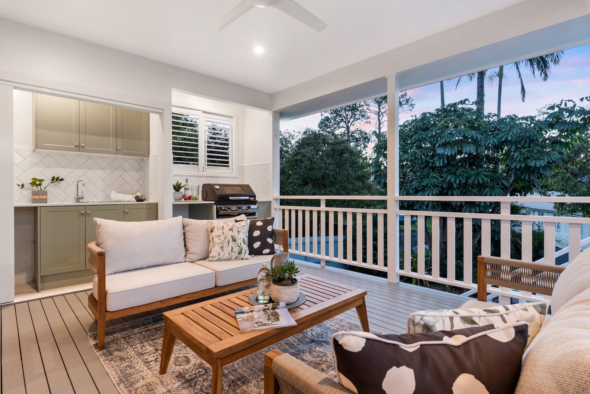 outdoor entertainment area